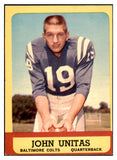 1963 Topps Football #001 John Unitas Colts EX-MT 514671