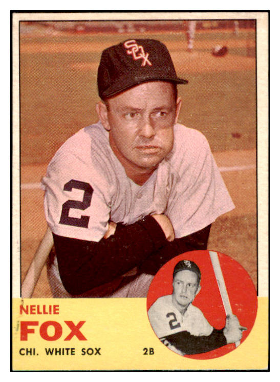 1963 Topps Baseball #525 Nellie Fox White Sox EX-MT 514677