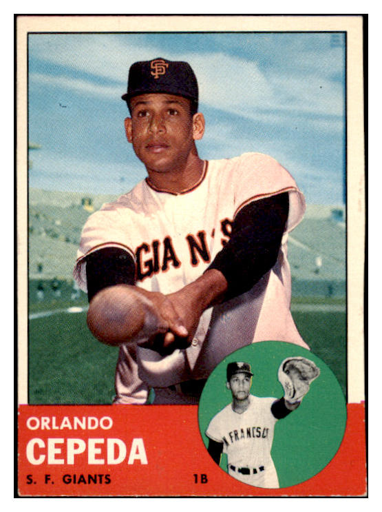 1963 Topps Baseball #520 Orlando Cepeda Giants EX-MT 514678