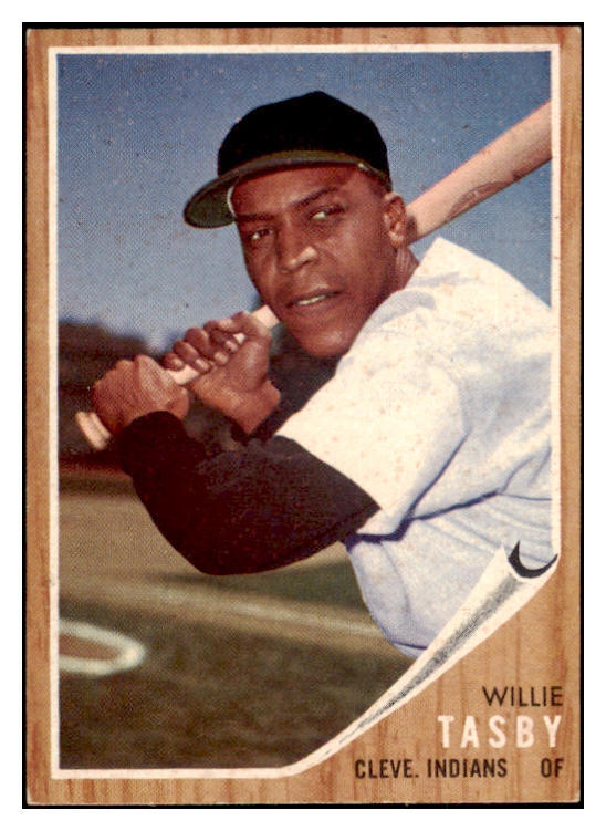 1962 Topps Baseball #462 Willie Tasby Indians EX-MT No Emblem 514687