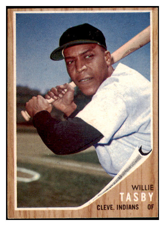 1962 Topps Baseball #462 Willie Tasby Indians VG-EX No Emblem 514692