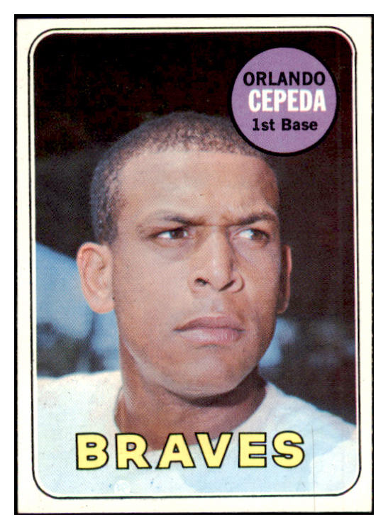 1969 Topps Baseball #385 Orlando Cepeda Braves NR-MT 514699