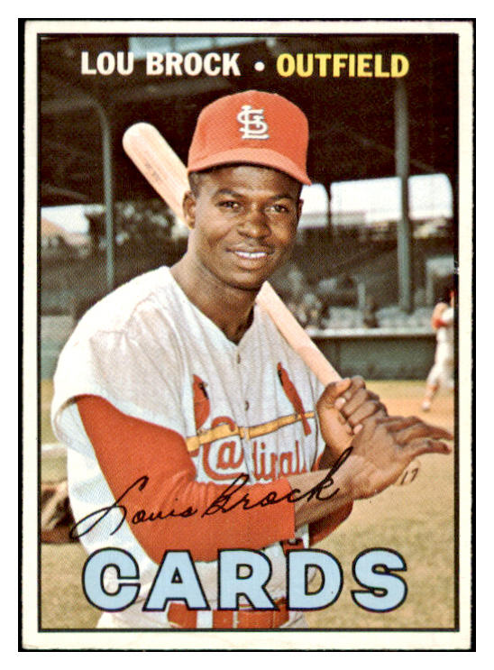 1967 Topps Baseball #285 Lou Brock Cardinals EX-MT 514719