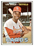 1967 Topps Baseball #285 Lou Brock Cardinals EX-MT 514719