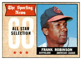 1968 Topps Baseball #373 Frank Robinson A.S. Orioles NR-MT 514726