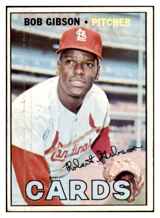 1967 Topps Baseball #210 Bob Gibson Cardinals EX 514742