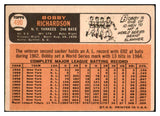 1966 Topps Baseball #490 Bobby Richardson Yankees VG-EX 514756