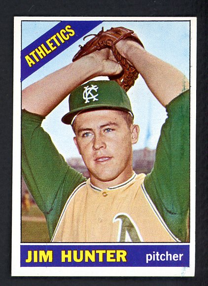 1966 Topps Baseball #036 Catfish Hunter A's EX-MT 514757