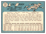 1965 Topps Baseball #540 Lou Brock Cardinals EX-MT 514758