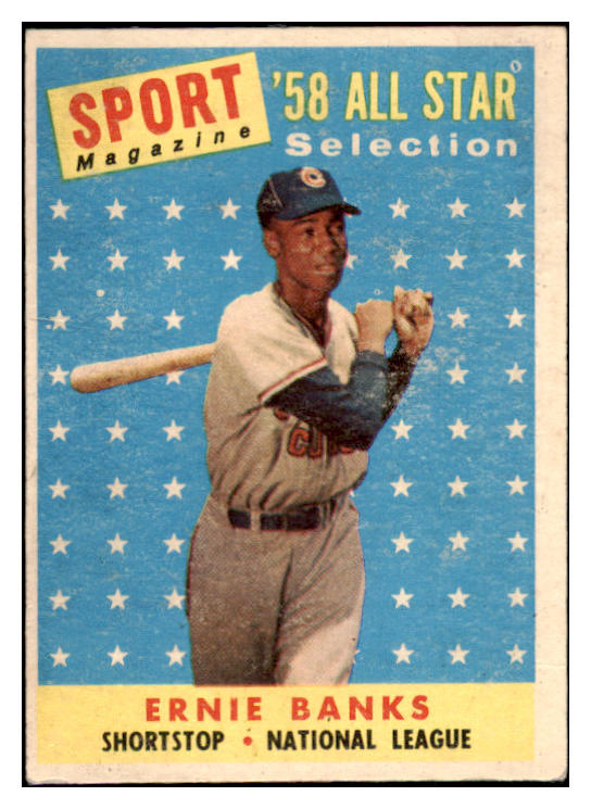 1958 Topps Baseball #482 Ernie Banks A.S. Cubs VG-EX 514768