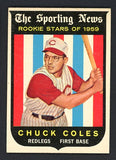 1959 Topps Baseball #120 Chuck Coles Reds EX-MT 514773