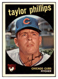 1959 Topps Baseball #113 Taylor Phillips Cubs EX-MT 514774