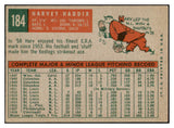 1959 Topps Baseball #184 Harvey Haddix Reds EX-MT 514775