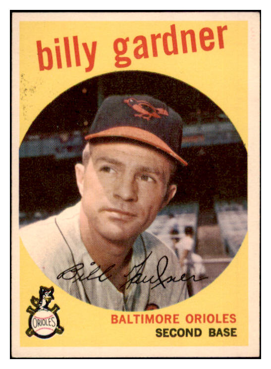 1959 Topps Baseball #089 Billy Gardner Orioles EX-MT 514778