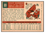 1959 Topps Baseball #089 Billy Gardner Orioles EX-MT 514778