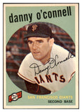 1959 Topps Baseball #087 Danny O'Connell Giants EX-MT 514780