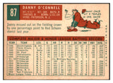 1959 Topps Baseball #087 Danny O'Connell Giants EX-MT 514780