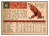 1959 Topps Baseball #065 Frank Torre Braves EX-MT 514782