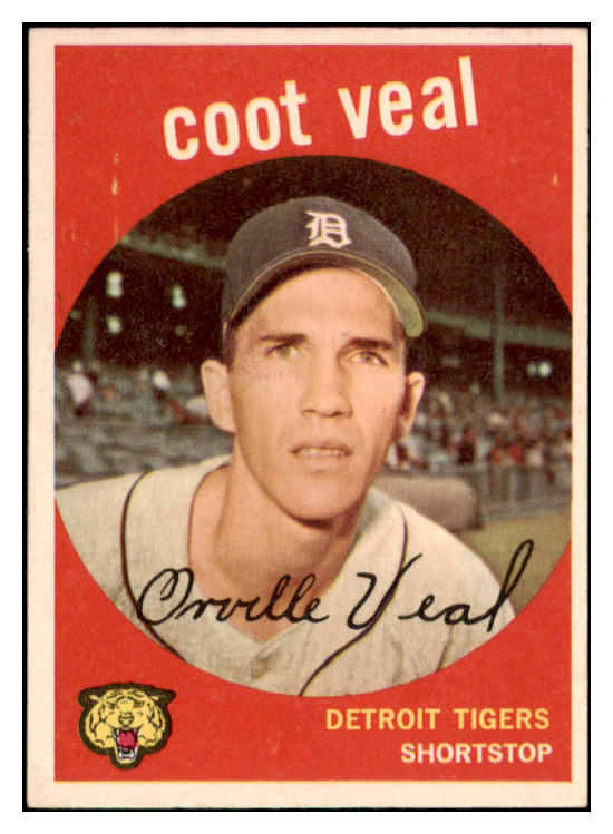 1959 Topps Baseball #052 Coot Veal Tigers EX-MT 514783