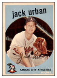 1959 Topps Baseball #018 Jack Urban A's EX-MT 514787