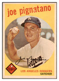 1959 Topps Baseball #016 Joe Pignatano Dodgers EX-MT 514788