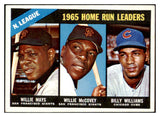 1966 Topps Baseball #217 N.L. Home Run Leaders Willie Mays EX-MT 514791