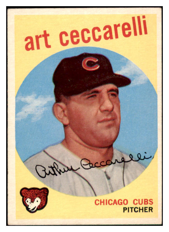 1959 Topps Baseball #226 Art Ceccarelli Cubs EX-MT 514793