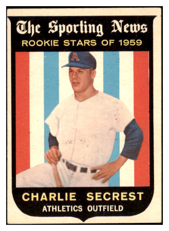 1959 Topps Baseball #140 Charlie Secrest A's EX-MT 514800