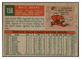 1959 Topps Baseball #158 Walt Dropo Reds EX-MT 514801