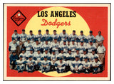 1959 Topps Baseball #457 Los Angeles Dodgers Team EX 514806