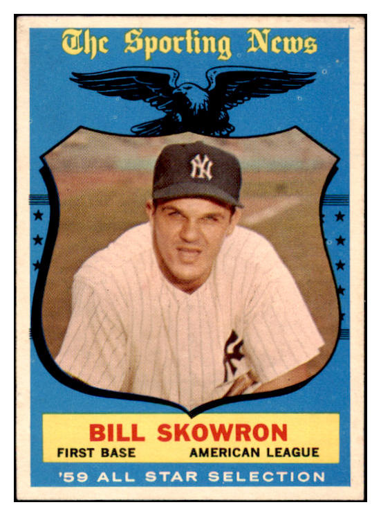 1959 Topps Baseball #554 Bill Skowron A.S. Yankees EX 514808