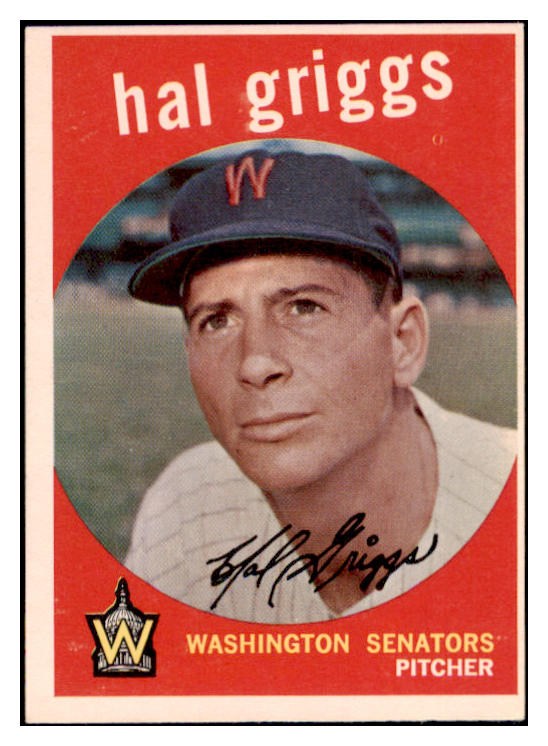 1959 Topps Baseball #434 Hal Griggs Senators EX-MT 514816