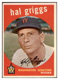 1959 Topps Baseball #434 Hal Griggs Senators EX-MT 514817