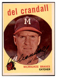 1959 Topps Baseball #425 Del Crandall Braves EX-MT 514819