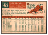 1959 Topps Baseball #425 Del Crandall Braves EX-MT 514819