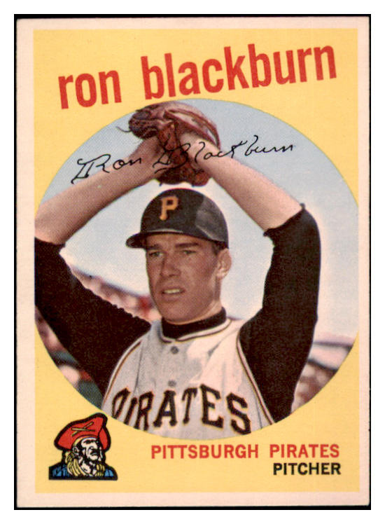 1959 Topps Baseball #401 Ron Blackburn Pirates EX-MT 514820