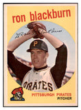 1959 Topps Baseball #401 Ron Blackburn Pirates EX-MT 514820