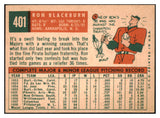 1959 Topps Baseball #401 Ron Blackburn Pirates EX-MT 514820