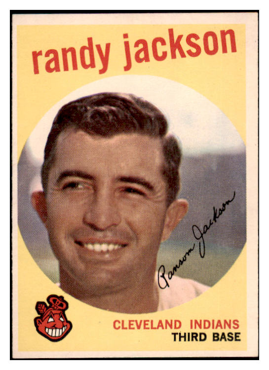 1959 Topps Baseball #394 Randy Jackson Indians EX-MT 514822