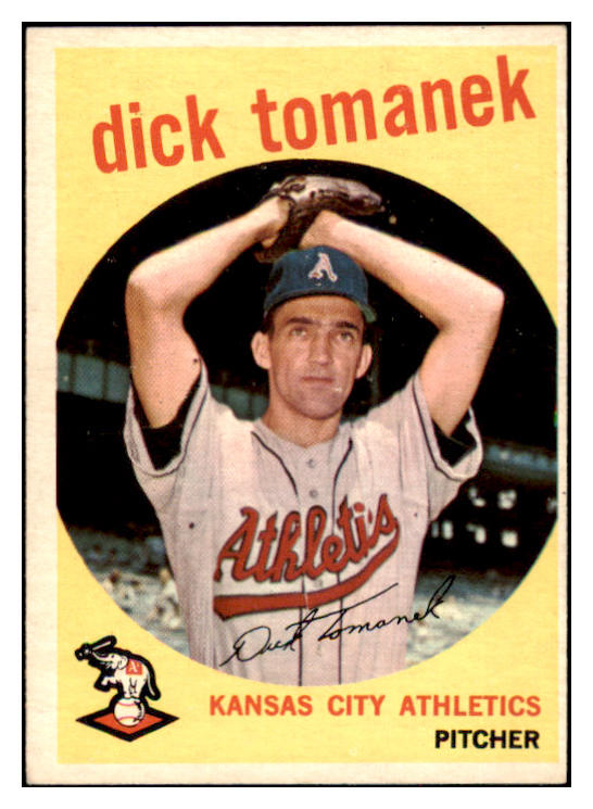 1959 Topps Baseball #369 Dick Tomanek A's EX-MT 514823