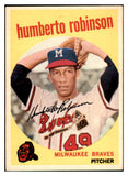 1959 Topps Baseball #366 Humberto Robinson Braves EX-MT 514824