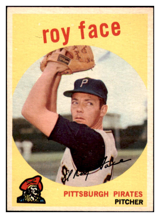 1959 Topps Baseball #339 Roy Face Pirates EX-MT 514830