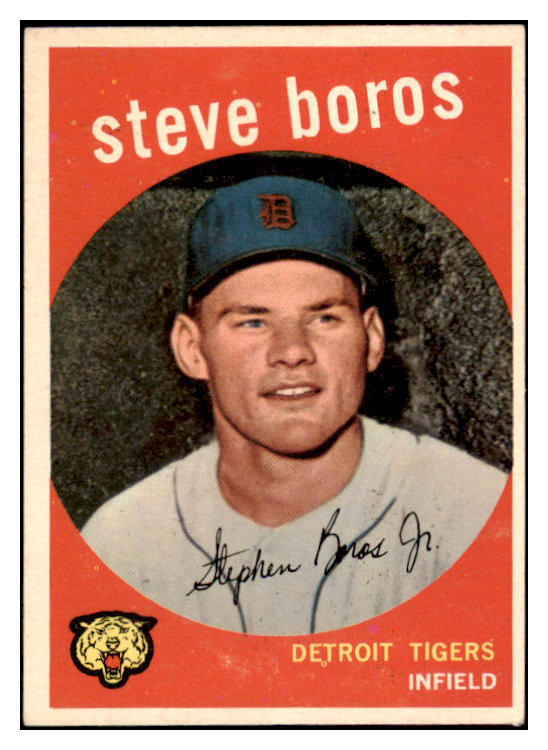 1959 Topps Baseball #331 Steve Boros Tigers EX-MT 514831