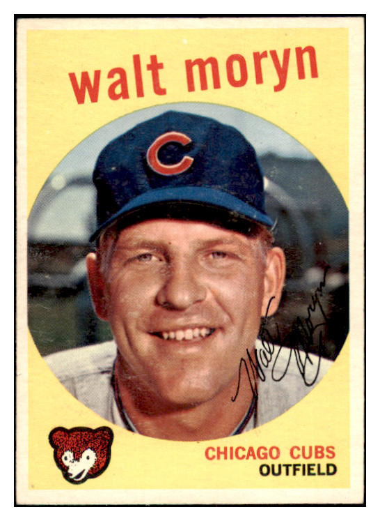 1959 Topps Baseball #488 Walt Moryn Cubs EX-MT 514836