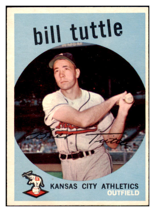 1959 Topps Baseball #459 Bill Tuttle A's EX-MT 514839