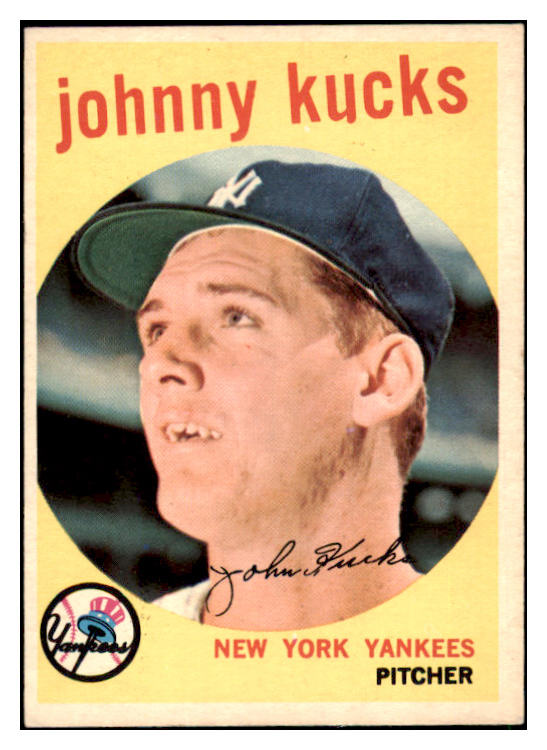 1959 Topps Baseball #289 Johnny Kucks Yankees EX-MT 514841