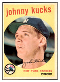 1959 Topps Baseball #289 Johnny Kucks Yankees EX-MT 514841