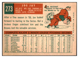 1959 Topps Baseball #273 Joe Jay Braves EX-MT 514842