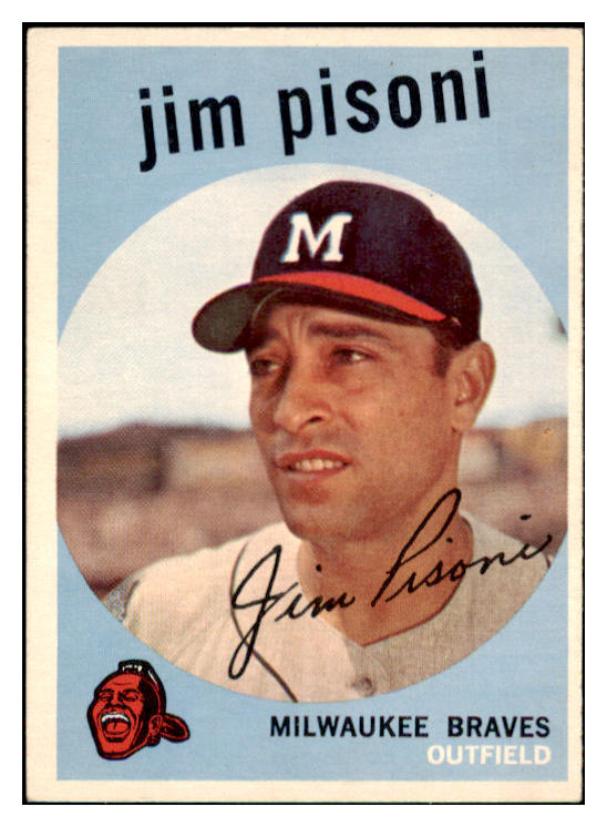 1959 Topps Baseball #259 Jim Pisoni Braves EX-MT 514844