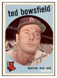 1959 Topps Baseball #236 Ted Bowsfield Red Sox EX-MT 514846